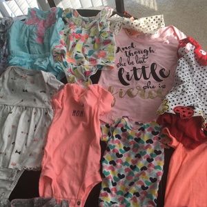 Baby clothing bundle sizes nb to 3 to 6 months .